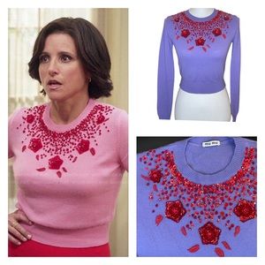 Miu Miu Beaded Cashmere Sweater